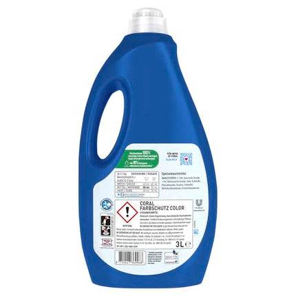 Coral Color Protection Color Detergent Liquid detergent for colors longer like new XXL 60 WL