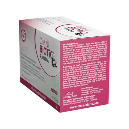 OMNi BiOTiC PANDA, 30 servings (90g), 4 bacterial strains, 3 billion germs per daily dose, Powder, Vegan, Gluten-free, Lactose-free, For daily use, Suitable for mother and child