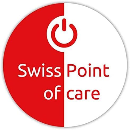 Swiss Point of Care Mission 3 in 1 test strips and other measuring accessories | 5 cholesterol test strips, including 5 transfer tubes, 1 code chip, and 1 device insert