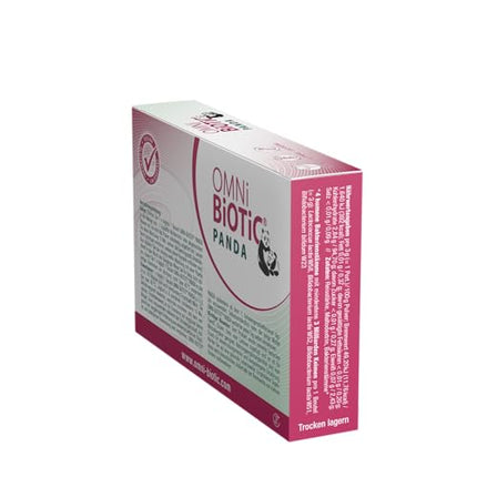 OMNi BiOTiC PANDA | 7 servings (21g) | 4 bacterial strains | 3 billion germs per daily dose | Powder | Vegan | Gluten-free | Lactose-free | For daily use | Suitable for mother and child