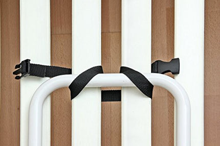 Alberts 140496 Bed Riser | Handle: Steel, white plastic-coated, Ø21 mm | Plate: Plastic, white, 330 x 560 x 620 mm