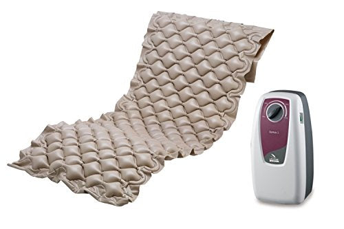 Decubitus air mattress set with motor 20.3 cm, especially comfortable with 130 cells
