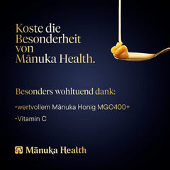 Manuka Health - Lozenges with Propolis and Manuka Honey MGO 400+ (100 g) - 100% pure from New Zealand with certified methylglyoxal content