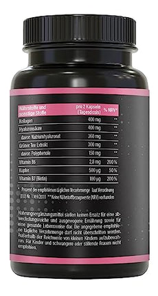 BRNR LADY BRNR - BeautyFit Metabolism Formula with Vitamin B6, Connective Tissue with Copper, Collagen, High Dose Hyaluronic Acid, Biotin, 120 Capsules