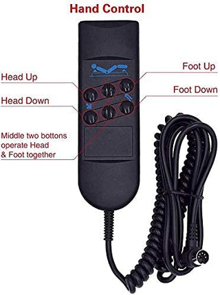 Bed motor hand control for Okimat II for Okin refined hospital beds