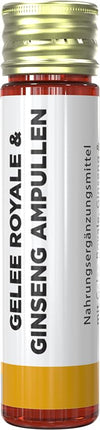 ACTIVE NATURAL HEALINGS Royal Jelly &amp; Ginseng Ampoules | 20 Ampoules | 1000mg Royal Jelly + 1000mg Ginseng + Vitamin C