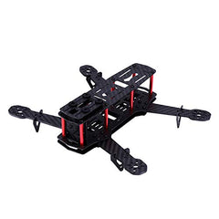 Drone Frame Kit with Screws, 2Types X-Structure 250MM Quadcopter Drone Frame Kit RC Accessory for QAV250 FPV Race Drone/Mini 4-Axis FPV Drone(Carbon Fiber)