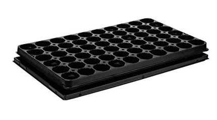 BigDean 4X Growing Tray Pro 60 Planting Holes Ø 4.7 cm &amp; Saucer Planting Tray Growing Tray Potting Tray 53 x 31 cm