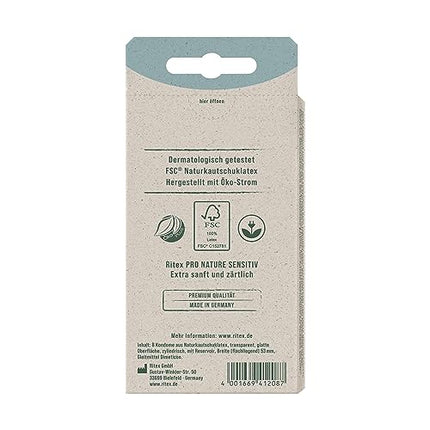 Ritex Pro Nature Sensitive Condoms – naturally extra moist – sustainably fair Made in Germany, 16 pieces