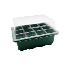 Voarge indoor greenhouse growing box, with 12 planting holes and lid, for greenhouse growing tray pots indoor greenhouse plant pots