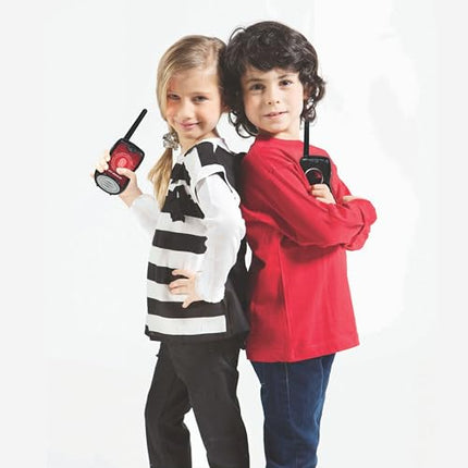 Lexibook, Spy Mission, Talkies-Walkies 200m, Communication Game for Children, 2 Communication Channels, Belt Clip, Black/Red, TW12SPY