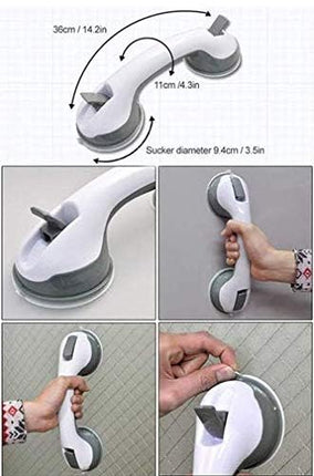 Oexeo Grab Bars for Bathroom - Shower Handle - Grab Bars for Bathtub and Shower - Safety Handrail Support for Tub, Handicap, Elderly, Senior Aid, Non-Slip