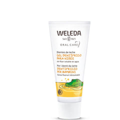 WELEDA Organic Children's Toothpaste – vegan, natural cosmetic toothpaste without fluoride for the care of baby teeth and gums of toddlers and babies. Fluoride-free toothpaste to protect against cavities (1 x 50 ml)