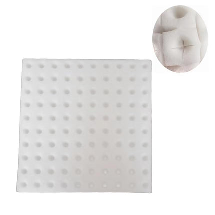 Generic GREENinGRAY Hydroponic Sponge, 100 Pack High-Quality Hydroponic Sponges – Ideal for Seeds &amp; Seedlings (White)