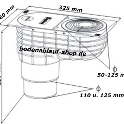 Capricorn - Downpipe drain - Rainwater drain - Gutter drain - Rain drain - Q3-black