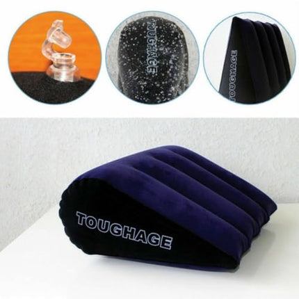 Vielretude Toughage Sex Pillow Inflatable Wedge Triangle Pillow Sex Love Position Furniture Erotic Sex Travel Pillow for Couples