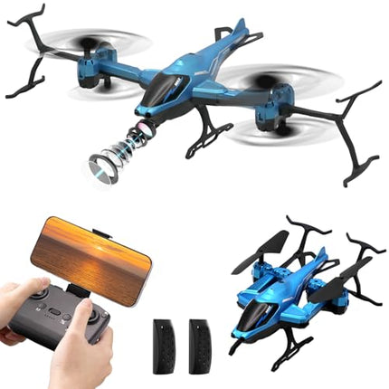 OBEST 2.4G RC Drone with HD 1080P Camera for Kids, Can Take Photos and Videos, Quadcopter with 3D Flips, 15 Min Long Flight Time, Toy Drone Helicopter for Kids and Beginners