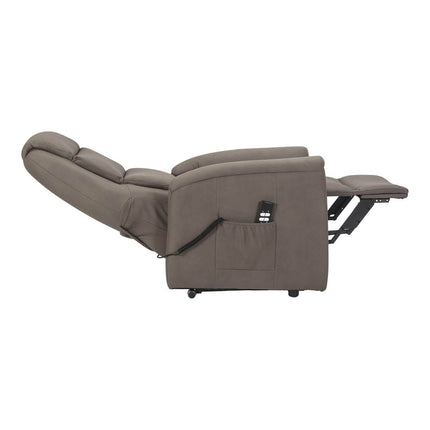 Sime ES-2 ADJUSTABLE electric recliner Zero Gravity, 2 motors, independently adjustable backrest and footrest, 2 wheels, non-deformable seat, elephant skin, electric recliner, dove grey