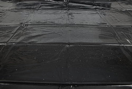 Fetish Collection PVC fitted sheet - shiny vinyl bed sheet for women and men, wet look, wet games in bed, black