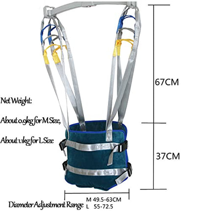 DHJY Patient Lift, Universal Full Body Lift, Patient Lift for Home, Walking Belt for Bariatric, Nursing, Elderly, Disabled Medical Equipment Bed Aid, L