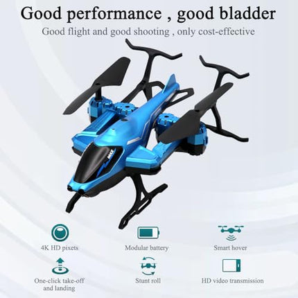 OBEST 2.4G RC Drone with HD 1080P Camera for Kids, Can Take Photos and Videos, Quadcopter with 3D Flips, 15 Min Long Flight Time, Toy Drone Helicopter for Kids and Beginners