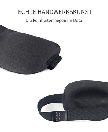 Sleep Mask for Men &amp; Women, Trilancer 3D Sleep Mask Night Mask, Memory Foam Eye Cover, Absolute Darkness Eye Mask with Earplugs
