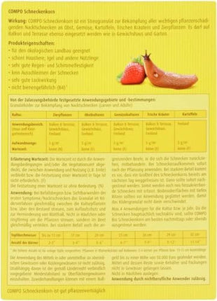 COMPO Slug Pellets - 1.1 kg - rainproof granules for slug control, suitable for organic farming