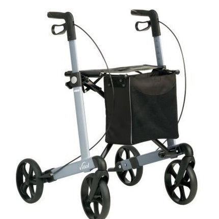 RUSSKA Rollator Vital Classic - Grey, 62 cm, Aluminium, Adult, Classic
