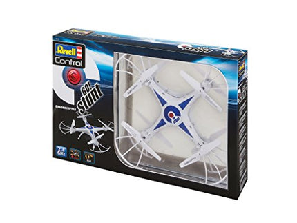 Revell Control Quadrocopter Go! Stunt, 6-axis gyro, speed levels and flip function, headless mode, large rechargeable LiPo battery, USB charger included, precise remote control