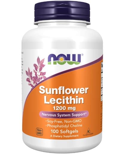 Now Foods, Sunflower Lecithin, 1,200 mg, 100 Softgels