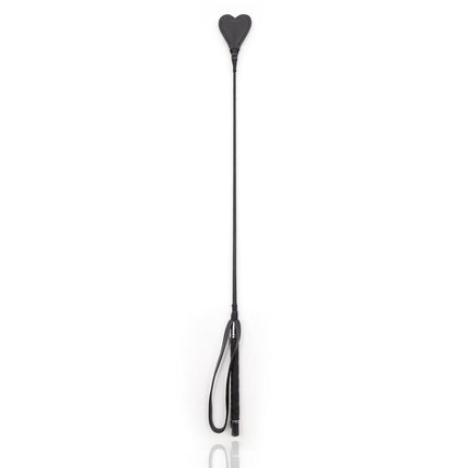 Black Heart Leather Whips, Sex Whip Flogger with Handle and Hanging Rope Bull Whip Riding Crop Spanking Toy Accessories Erotic SM Toys for Couples SM Role Play
