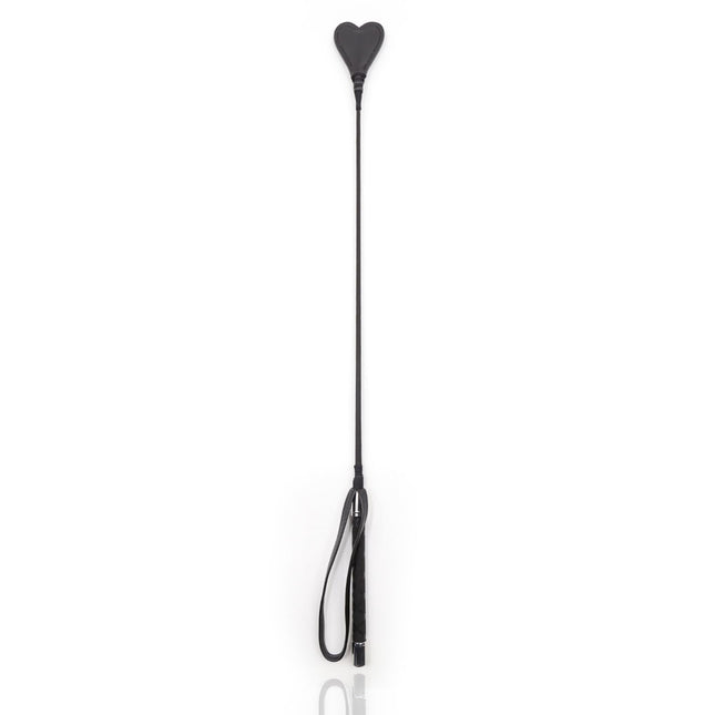 Black Heart Leather Whips, Sex Whip Flogger with Handle and Hanging Rope Bull Whip Riding Crop Spanking Toy Accessories Erotic SM Toys for Couples SM Role Play