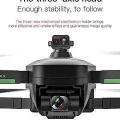 LUXWALLET Ai-Fly² GPS Professional Drone - Obstacle Detection - 4K Camera + Zoom - Gimbal - 5G WiFi FPV - 1.2KM Range - 2X Battery