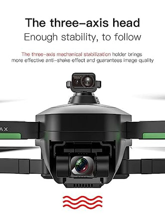 LUXWALLET Ai-Fly² GPS Professional Drone - Obstacle Detection - 4K Camera + Zoom - Gimbal - 5G WiFi FPV - 1.2KM Range - 2X Battery