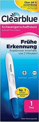 Clearblue Pregnancy Test Early Detection, Early Test, Pregnancy Test, 1x Early Pregnancy Test/Early Pregnancy Test, over 99% reliable, Determine Pregnancy, 25 mIU/ml