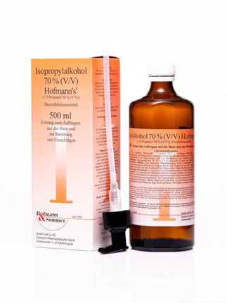 Isopropyl alcohol 70% (V/V) Hofmann´s® disinfectant with practical dosing dispenser for external use