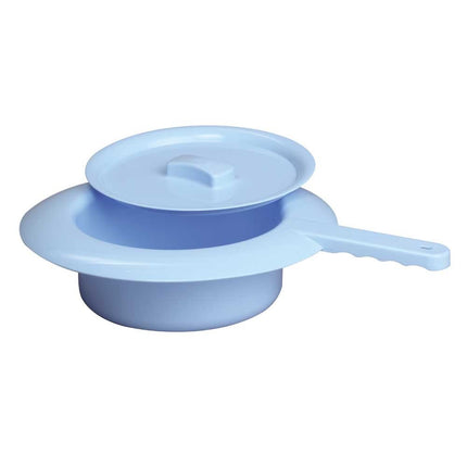 Behrend Bedpan Bedpan Plastic, autoclavable, lid, 31cm blue