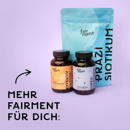 fairment SuperMicrobes® Bacteria Strains 3 billion CFU/daily dose, with zinc, vegan, histamine-friendly and high-dose, 60 Capsules from Germany