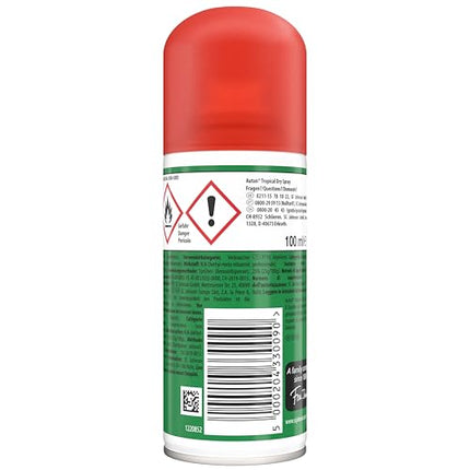 Autan Tropical Mosquito Repellent, Dry Spray, 100ml
