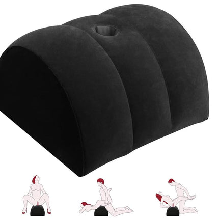 Sex Position Pillow-Dildo Holder Sex Pillow for Women G-Spot Position Pillow Multifunctional Inflatable Sex Furniture Leg Pillow-Footrest Sex Toy for Couples Beginners, Men and Women (Black)