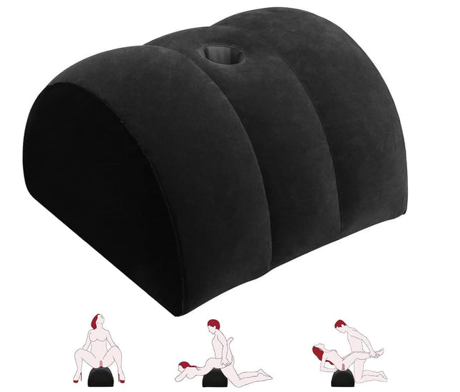 Sex Position Pillow-Dildo Holder Sex Pillow for Women G-Spot Position Pillow Multifunctional Inflatable Sex Furniture Leg Pillow-Footrest Sex Toy for Couples Beginners, Men and Women (Black)