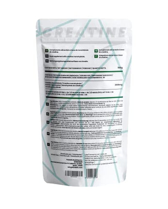 Creatine Monohydrate Powder 500g | 100% micronized creatine monohydrate powder | Tasteless | Includes dispenser | Optimal solubility | Vegan | GMO-free