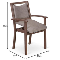 2liftu Classic Riser Chair | Riser Chair | Senior Chair (Natural Beech/Grey)