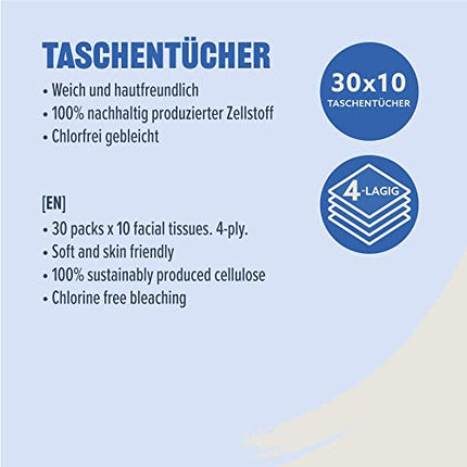 by Amazon Tissues 4-ply, 300 count (30 packs of 10)