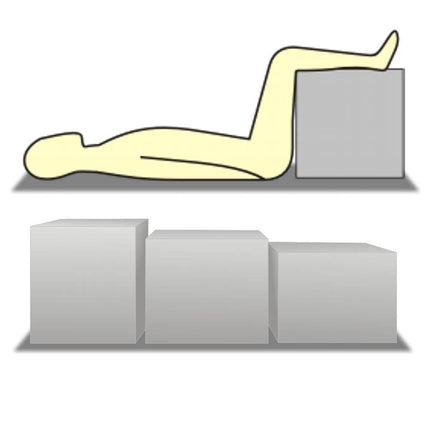 Foxx foam cube ML [50x45x40cm, with cover] Dark grey intervertebral disc cube/step bed to relieve the intervertebral discs
