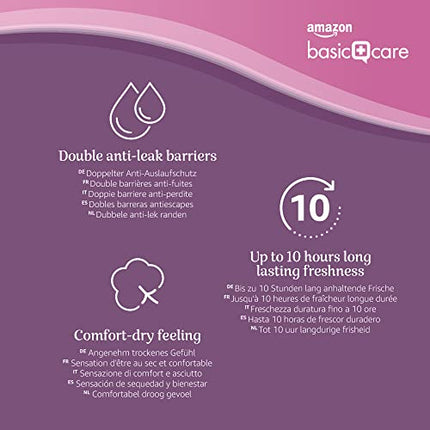 Amazon Basic Care Women's Unscented Panties, Discreet Large – 4 Packs of 7 (28 Pants), White