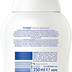 NIVEA Intimo Wash Lotion Sensitive (250 ml), Intimate Wash Gel with Lactic Acid, Chamomile Extract and Panthenol, Intimate Wash Lotion for Sensitive Skin