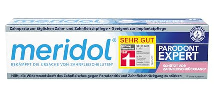 meridol Toothpaste Parodont Expert 75 ml - Toothpaste has an antibacterial effect and supports the natural healing process of the gums