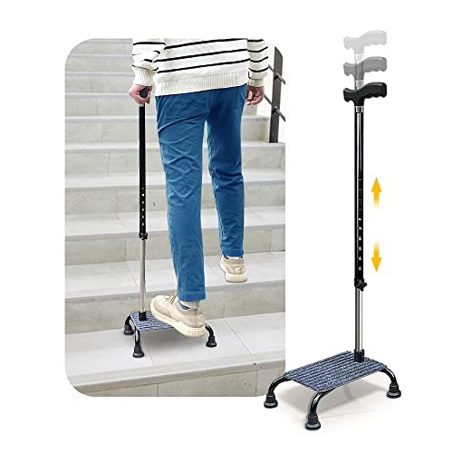 Stair climbing stick, half steps for stair lifters, seniors, elderly, stair cane, walking aids for stability, 4 prongs, adjustable sticks, stair helper, assistive devices, mobility aid,