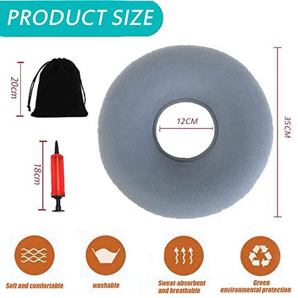 HCRXVV Seat cushion with hole ring cushion for sitting inflatable, seat cushion ring seat ring after surgery, hemorrhoid cushion, seat ring children after birth, seat cushion for tailbone relief, decubitus seat cushion
